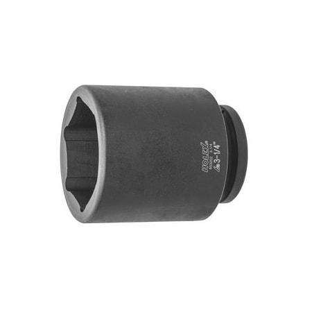Holex Impact Socket, 1 inch Drive, 6 pt, Deep, 3-1/4 inch 653202 3.1/4